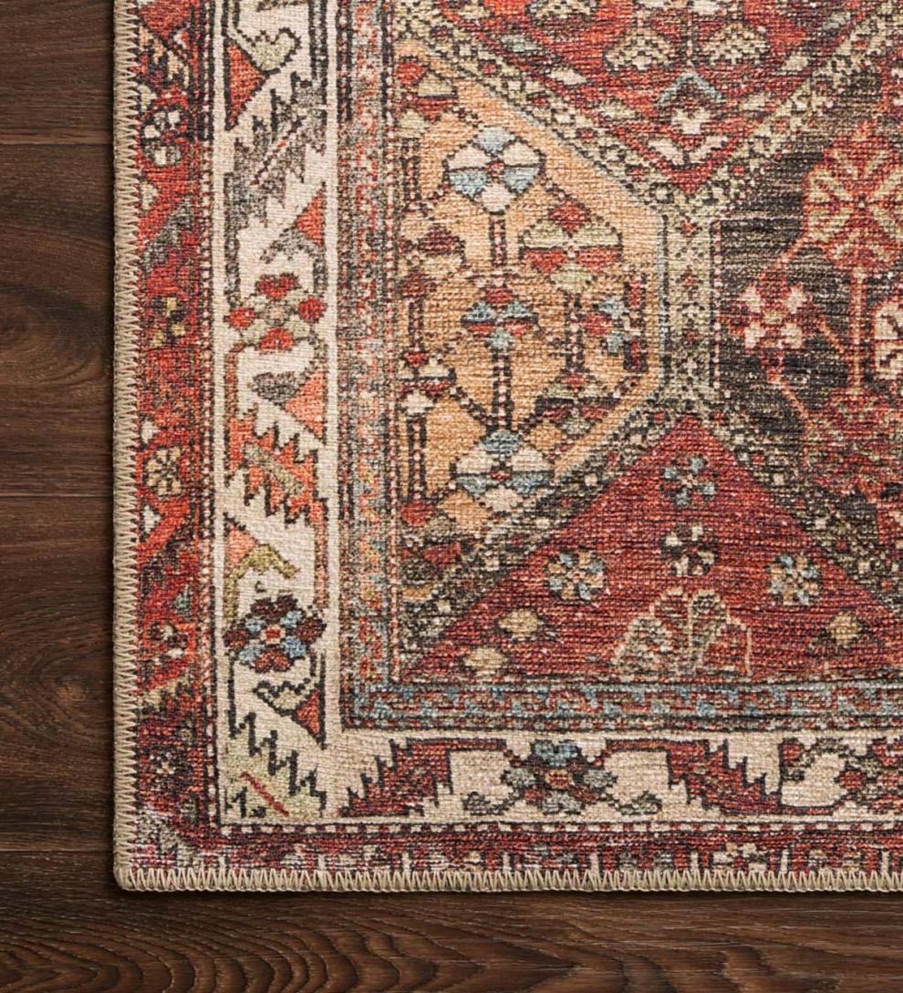 Plow &amp; Hearth Synthetic Rugs | Indoor Living Oxford Hexagon Polyester Rug