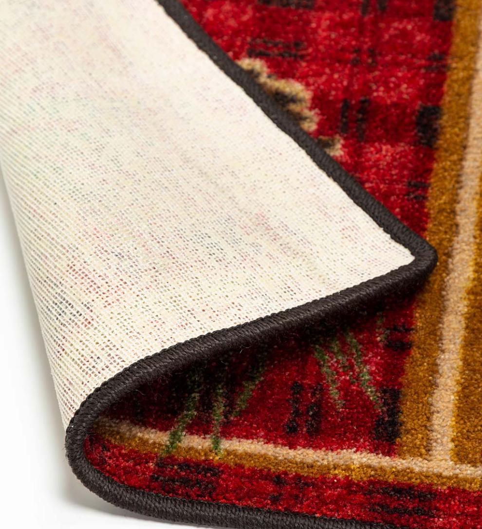 Plow &amp; Hearth Synthetic Rugs | Indoor Living Pine Cone Valley Plaid Endurastran Area Rug