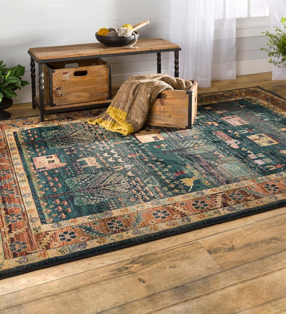Plow &amp; Hearth Synthetic Rugs | Indoor Living Polypropylene Shaker Village Rugs