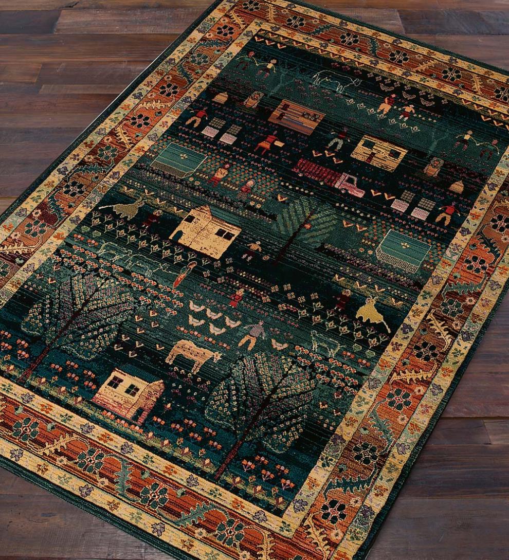 Plow &amp; Hearth Synthetic Rugs | Indoor Living Polypropylene Shaker Village Rugs