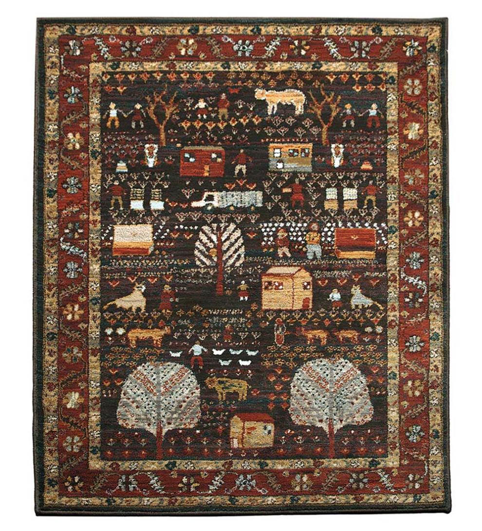 Plow &amp; Hearth Synthetic Rugs | Indoor Living Polypropylene Shaker Village Rugs