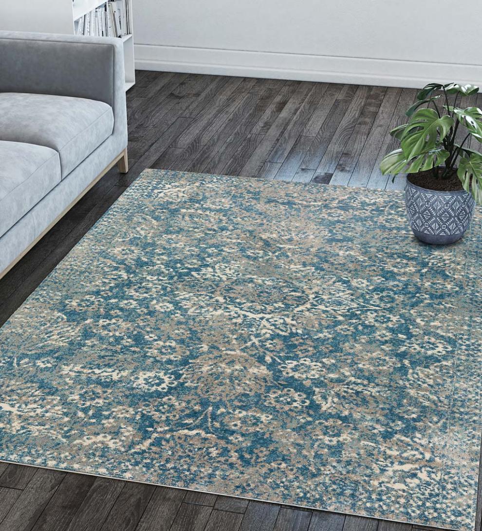 Plow &amp; Hearth Synthetic Rugs | Indoor Living Potomac Plush Microfiber Rug