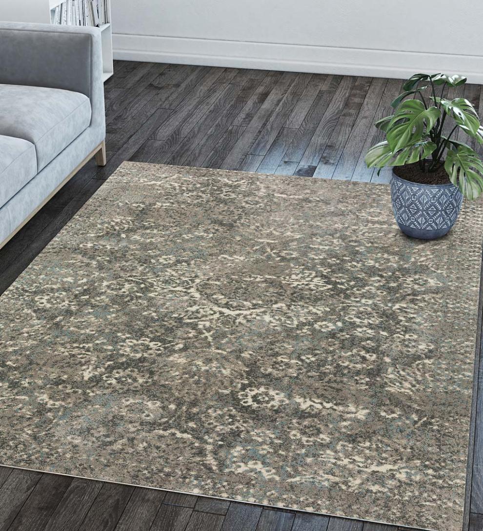 Plow &amp; Hearth Synthetic Rugs | Indoor Living Potomac Plush Microfiber Rug