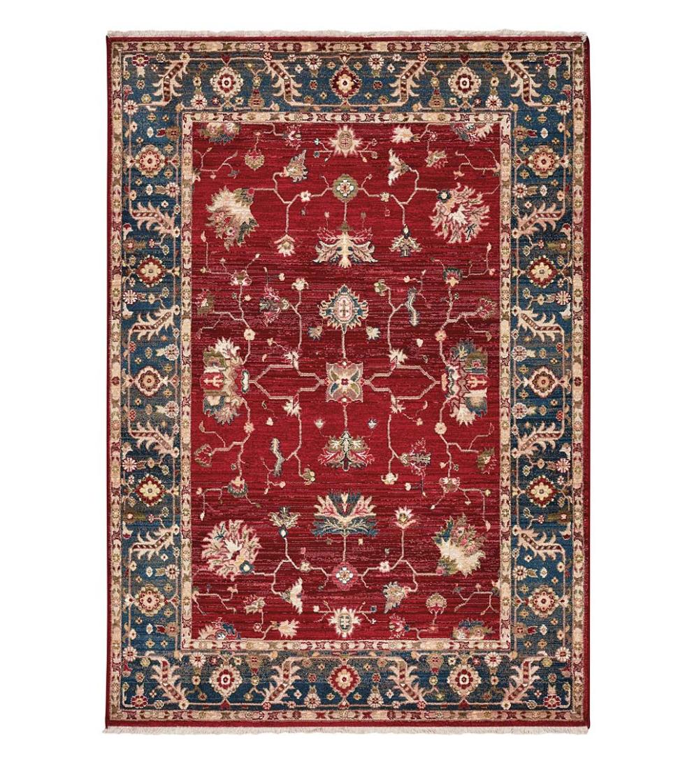 Plow &amp; Hearth Synthetic Rugs | Indoor Living Sheffield Keshan Polypropylene Rug