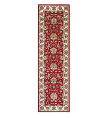 Plow &amp; Hearth Synthetic Rugs | Indoor Living Sheridan Border Polypropylene Rug