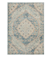 Plow &amp; Hearth Synthetic Rugs | Indoor Living Silver City Damask Polypropylene Rug