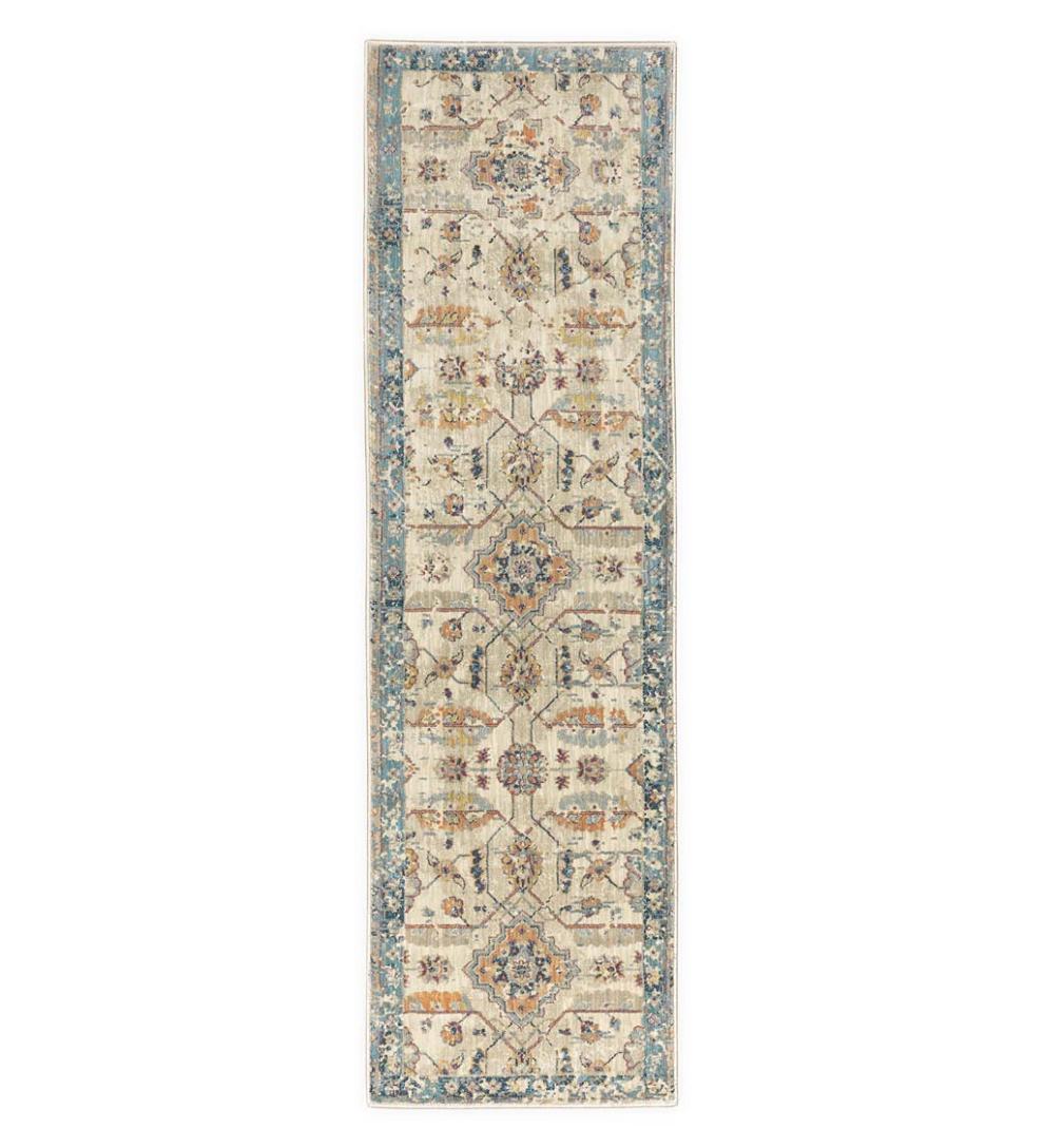Plow &amp; Hearth Synthetic Rugs | Indoor Living Silver City Heritage Polypropylene Rug