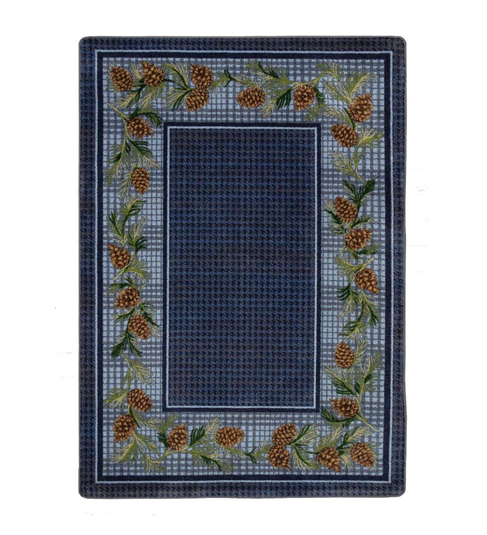 Plow &amp; Hearth Synthetic Rugs | Indoor Living Sweetwater Pine Plaid Endurastran Area Rug
