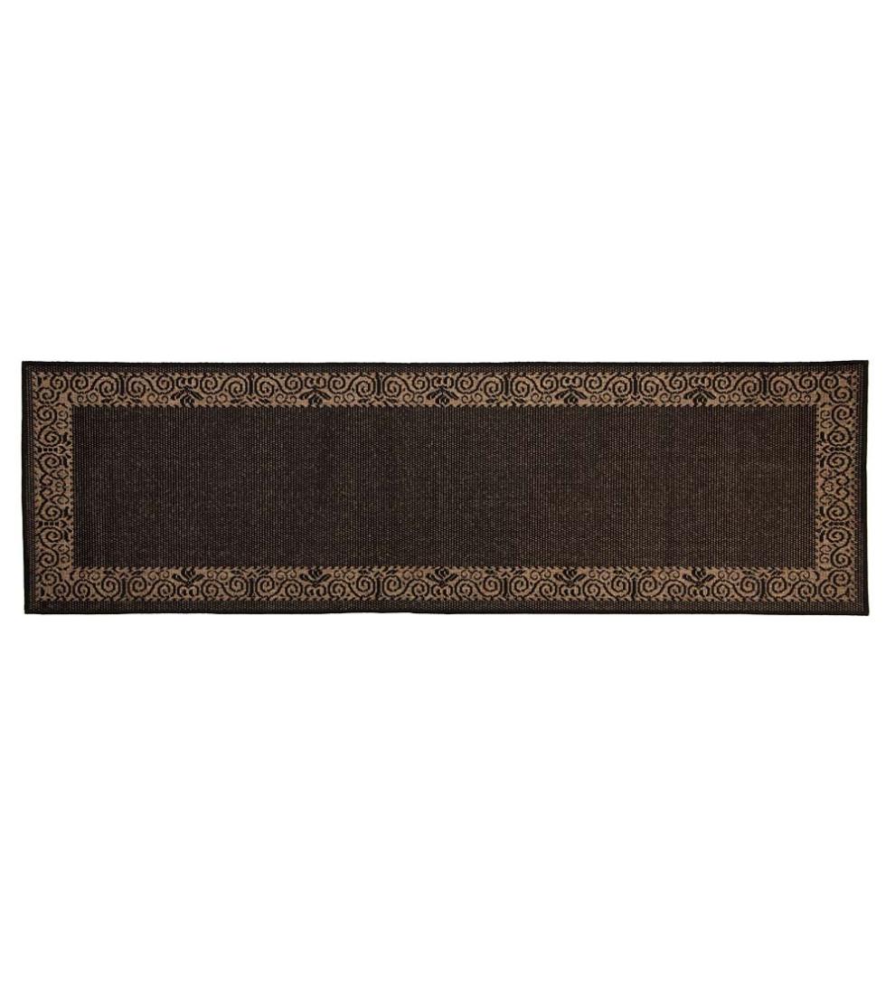 Plow &amp; Hearth Synthetic Rugs | Indoor Living Veranda Border Indoor/Outdoor Rug