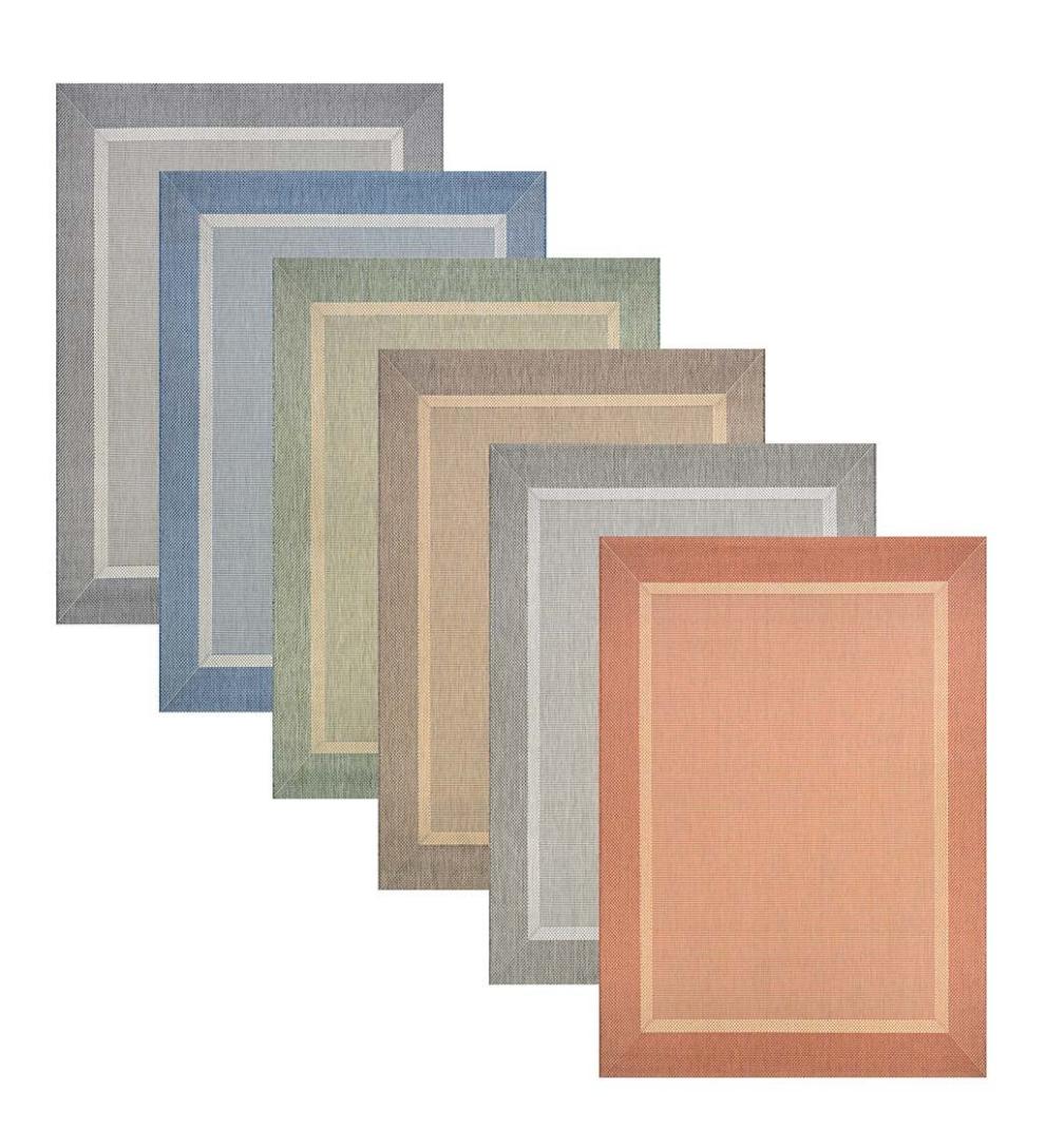 Plow &amp; Hearth Synthetic Rugs | Indoor Living Veranda Framework Indoor/Outdoor Polypropylene Rug