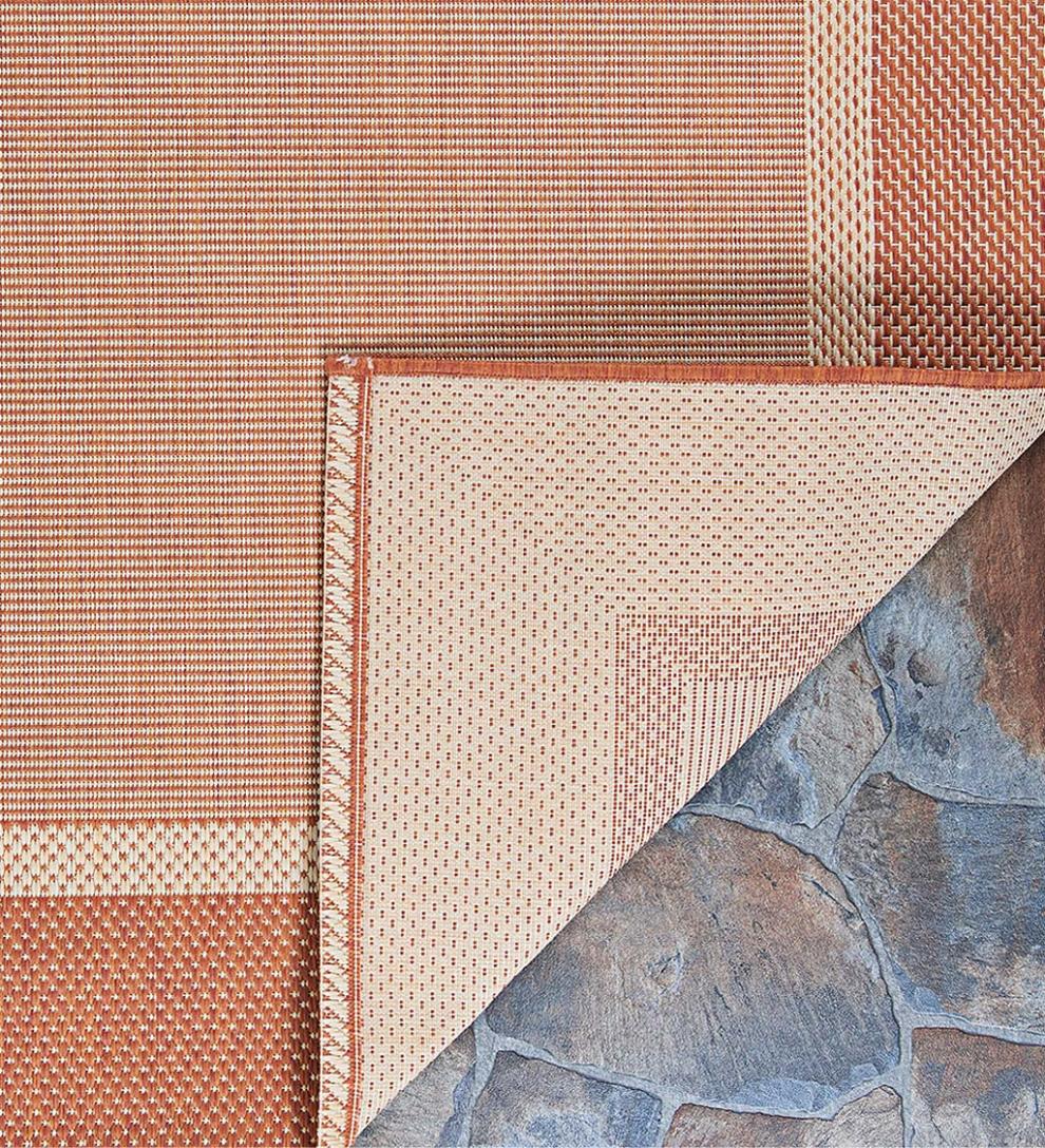 Plow &amp; Hearth Synthetic Rugs | Indoor Living Veranda Framework Indoor/Outdoor Polypropylene Rug