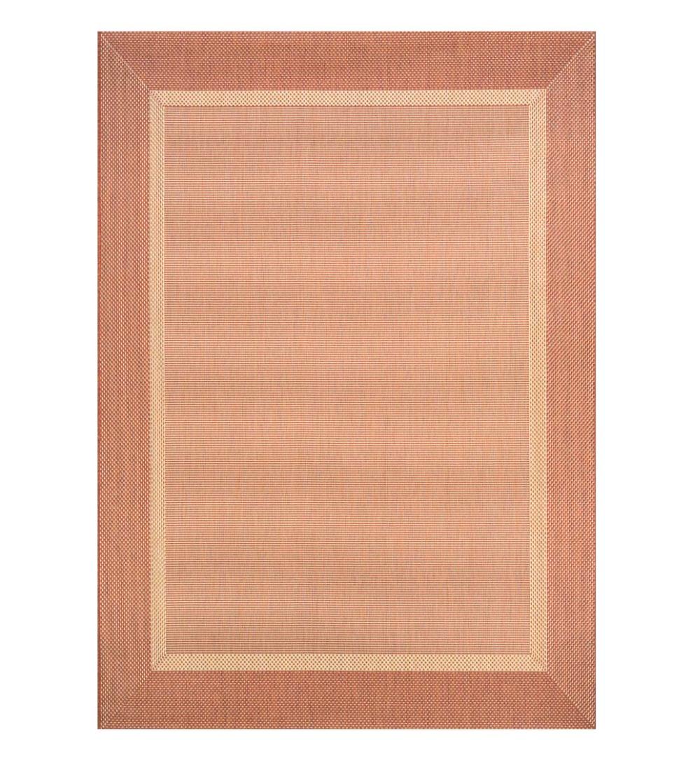 Plow &amp; Hearth Synthetic Rugs | Indoor Living Veranda Framework Indoor/Outdoor Polypropylene Rug