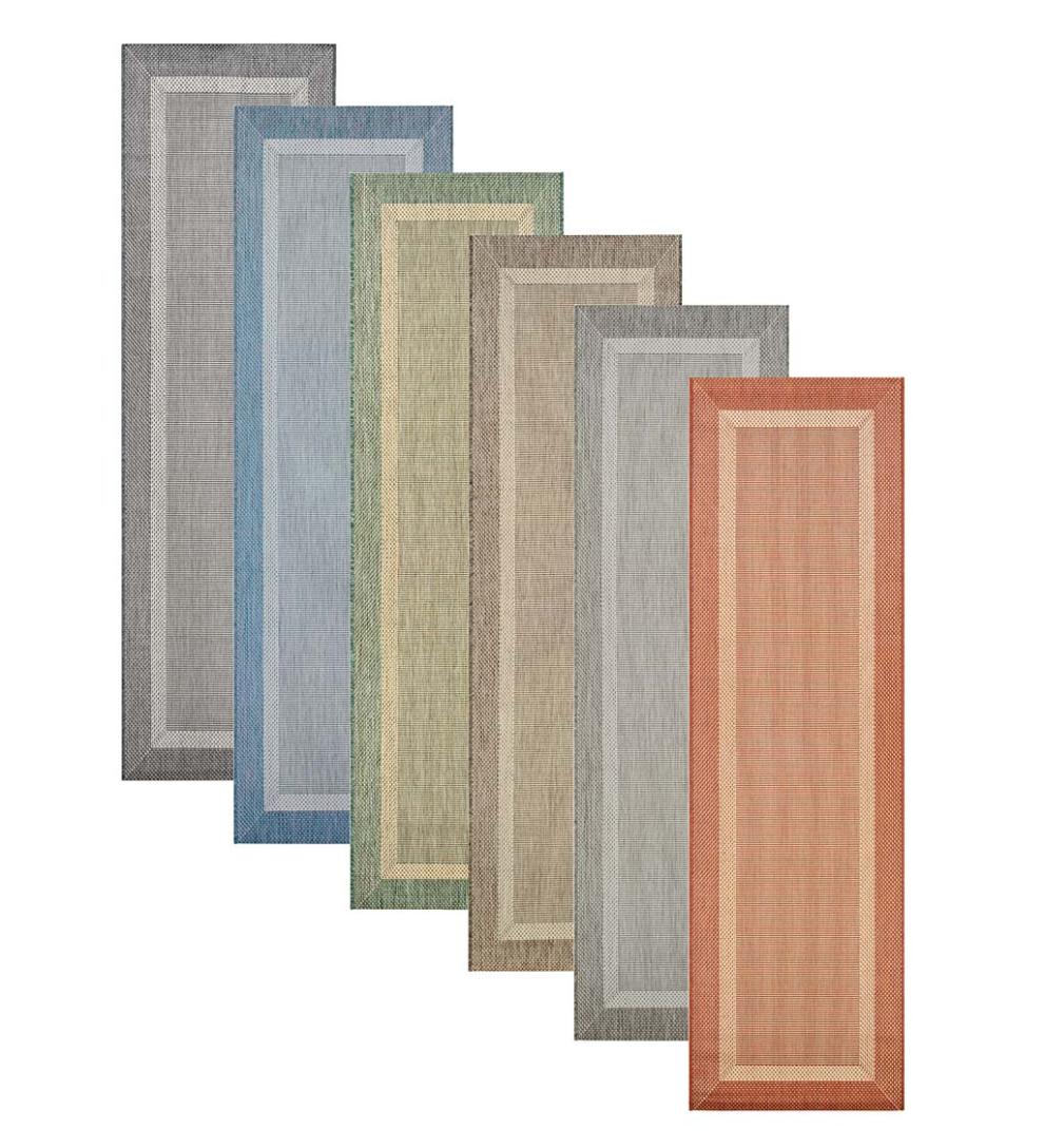 Plow &amp; Hearth Synthetic Rugs | Indoor Living Veranda Framework Indoor/Outdoor Polypropylene Rug