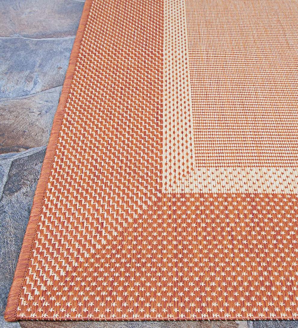 Plow &amp; Hearth Synthetic Rugs | Indoor Living Veranda Framework Indoor/Outdoor Polypropylene Rug
