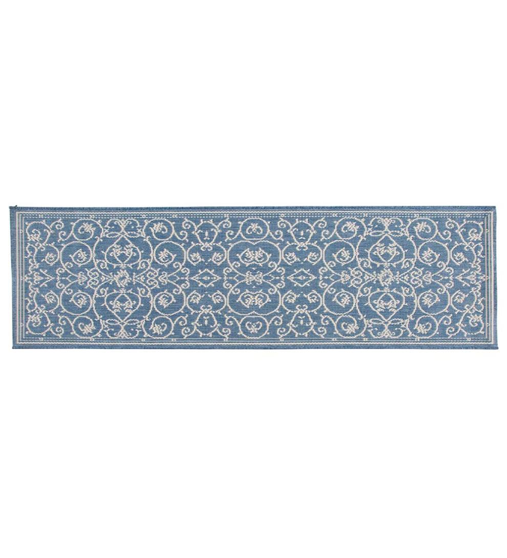 Plow &amp; Hearth Synthetic Rugs | Indoor Living Veranda Scroll Indoor/Outdoor Rug