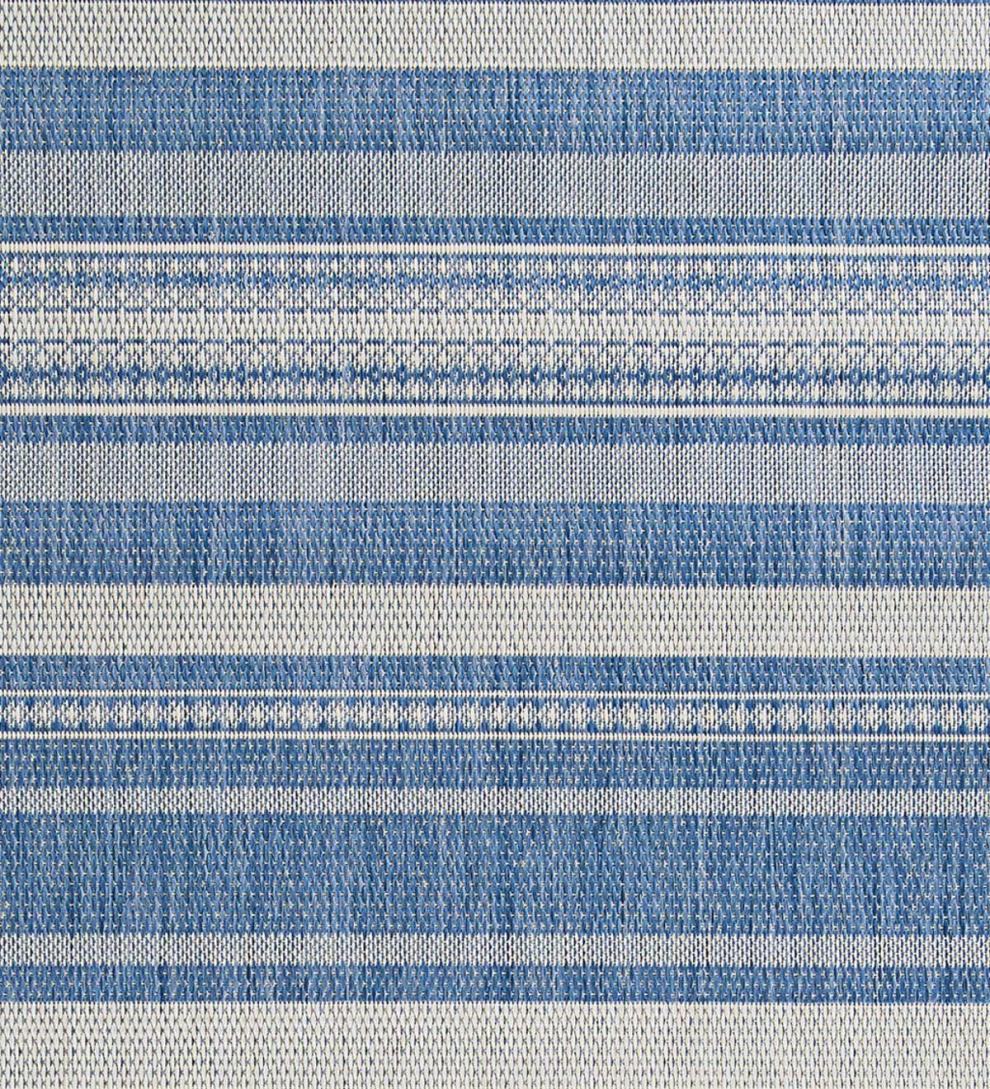 Plow &amp; Hearth Synthetic Rugs | Indoor Living Veranda Striped Indoor/Outdoor Polypropylene Rug