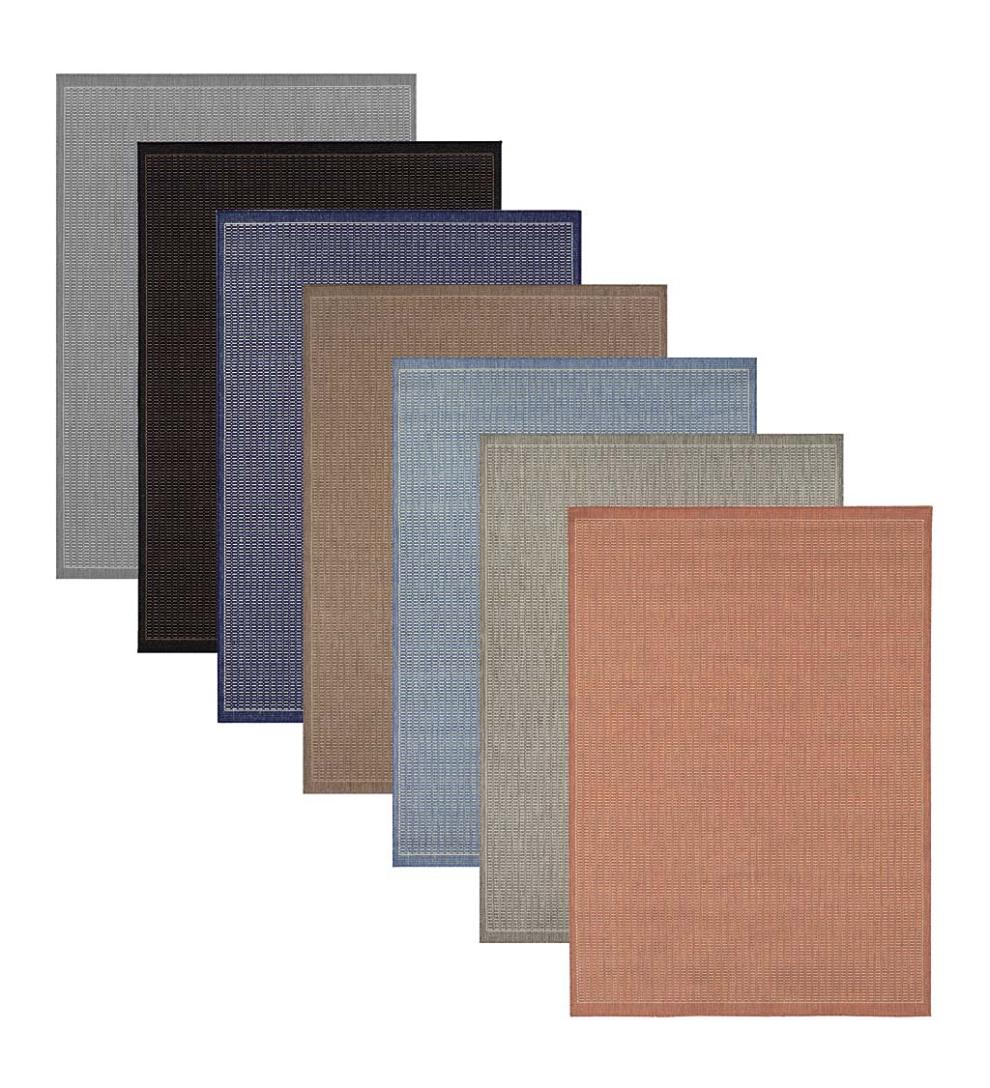 Plow &amp; Hearth Synthetic Rugs | Indoor Living Veranda Textured Indoor/Outdoor Polypropylene Rug