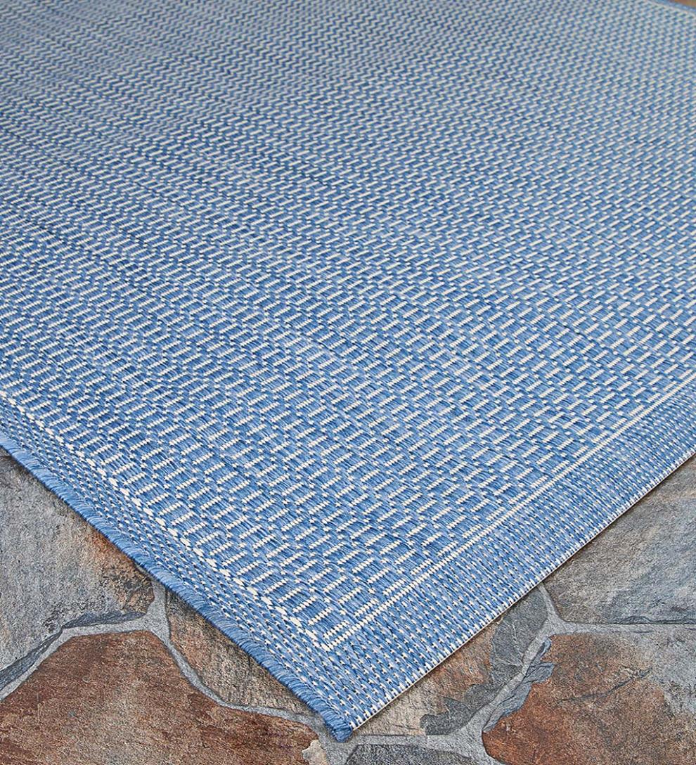 Plow &amp; Hearth Synthetic Rugs | Indoor Living Veranda Textured Indoor/Outdoor Polypropylene Rug
