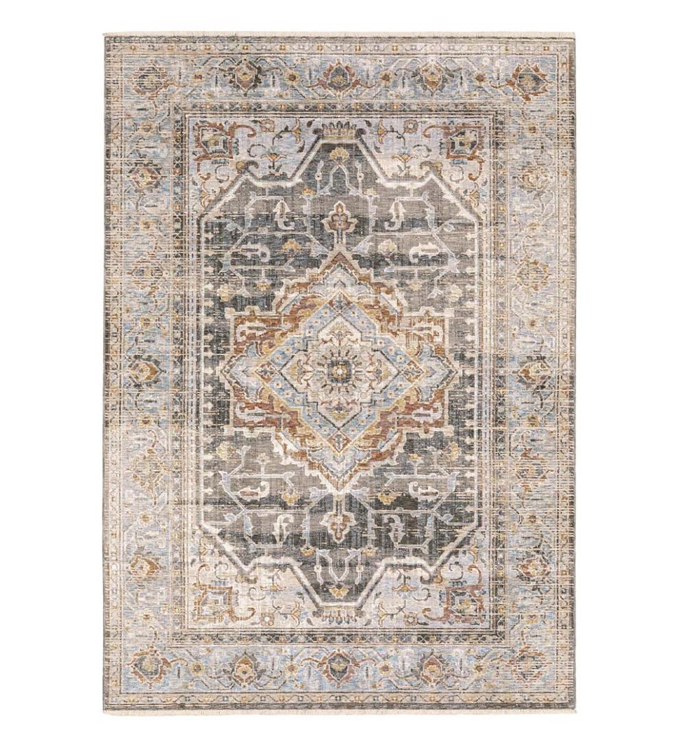 Plow &amp; Hearth Synthetic Rugs | Indoor Living Wakefield Tapestry Polyester Rug