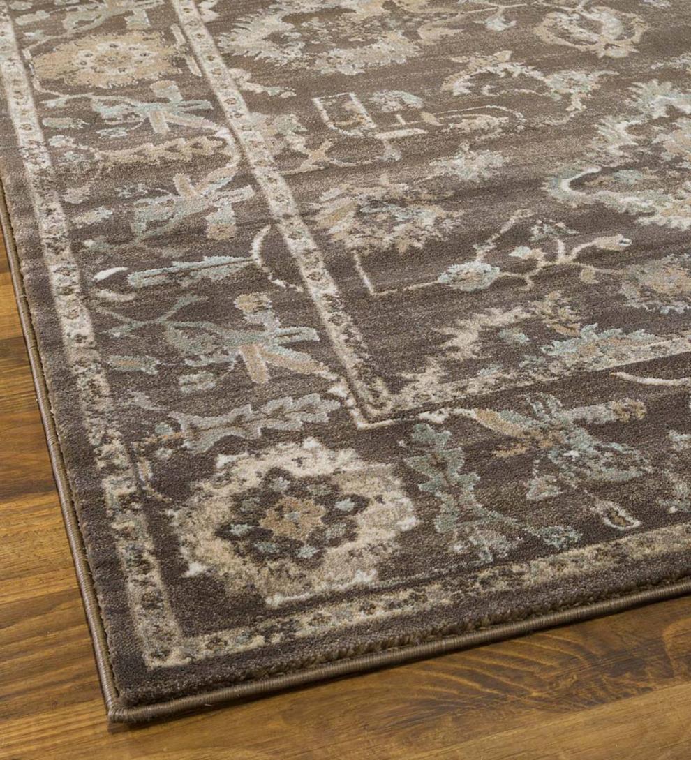 Plow &amp; Hearth Synthetic Rugs | Indoor Living Woodberry Polypropylene Rug