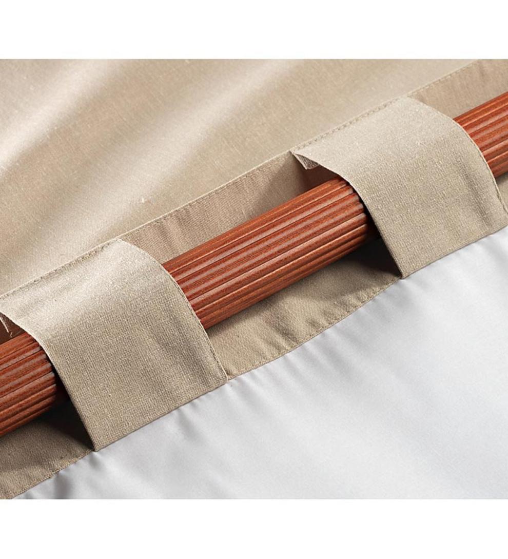 Plow &amp; Hearth Valances | Indoor Living Energy-Efficient Homespun Double-Lined Rod-Pocket Curtains