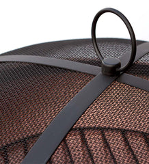 Plow &amp; Hearth Wood Burning Fire Pits | Fireplace &amp; Hearth Hammered Copper Fire Pit With Lid Converts To Table