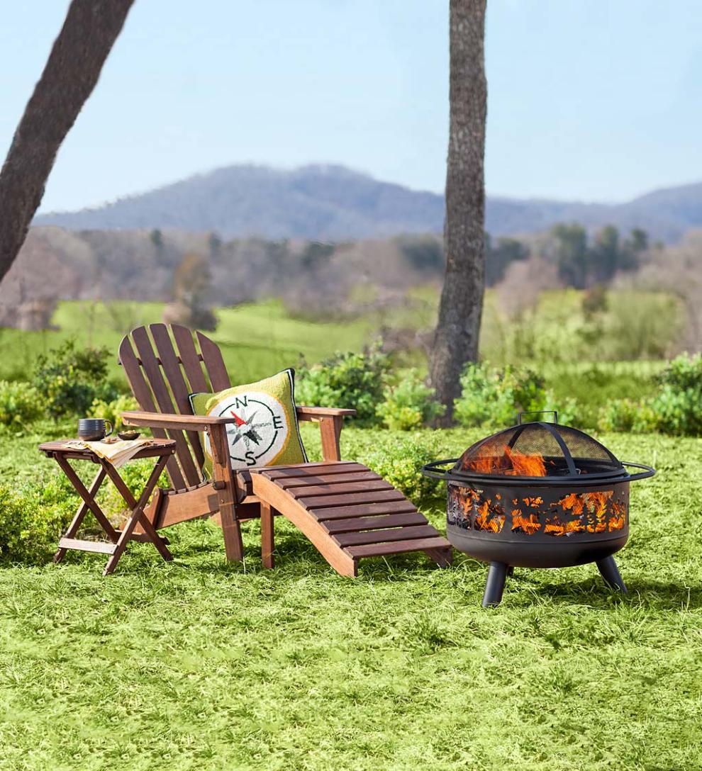 Plow &amp; Hearth Wood Burning Fire Pits | Fireplace &amp; Hearth Timberline Wood-Burning Fire Pit