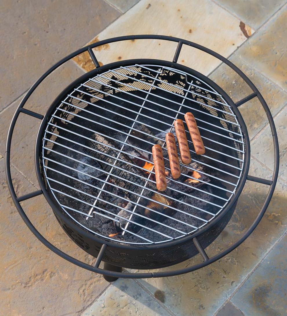 Plow &amp; Hearth Wood Burning Fire Pits | Fireplace &amp; Hearth Timberline Wood-Burning Fire Pit