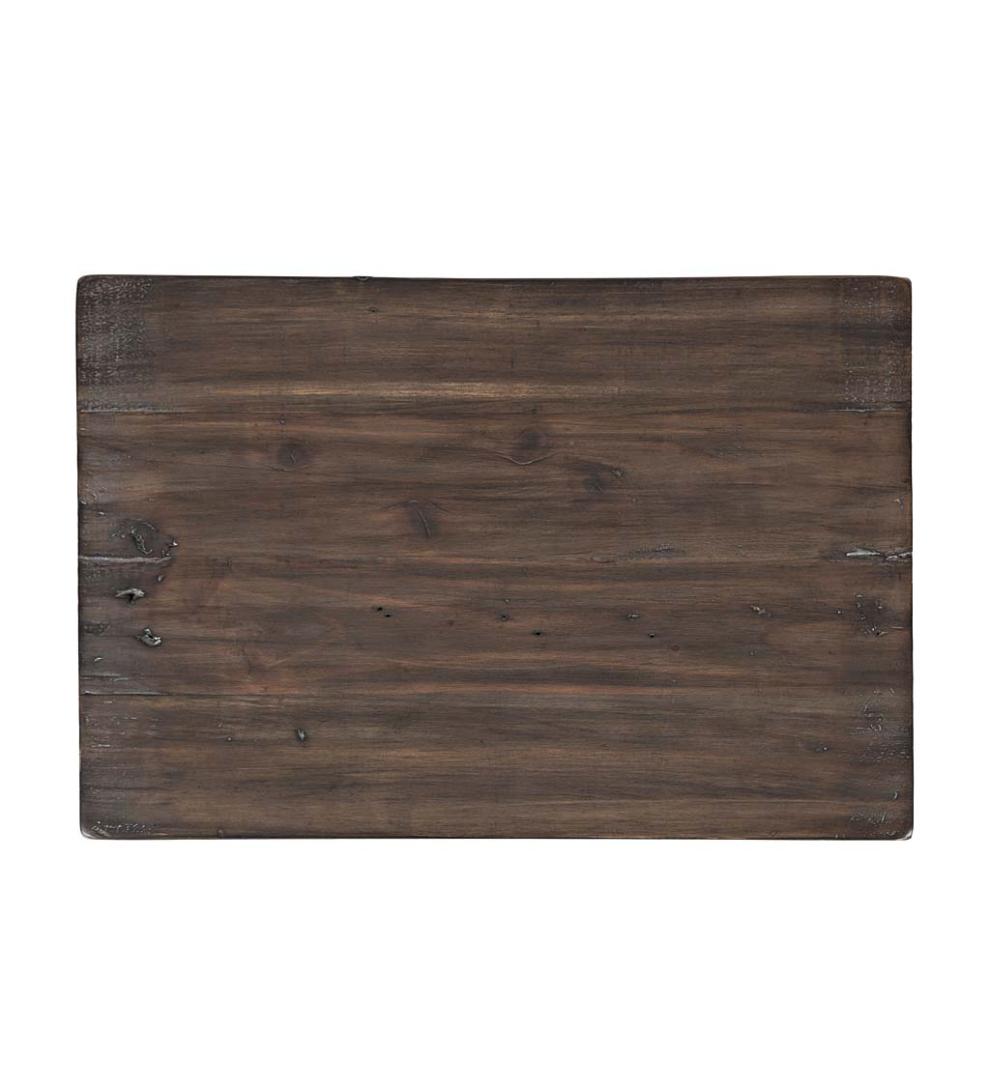 Plow &amp; Hearth Wood Furniture | Outdoor Living Cape Charles 3-Piece Barnwood Dining Set With Stools - Barnwood