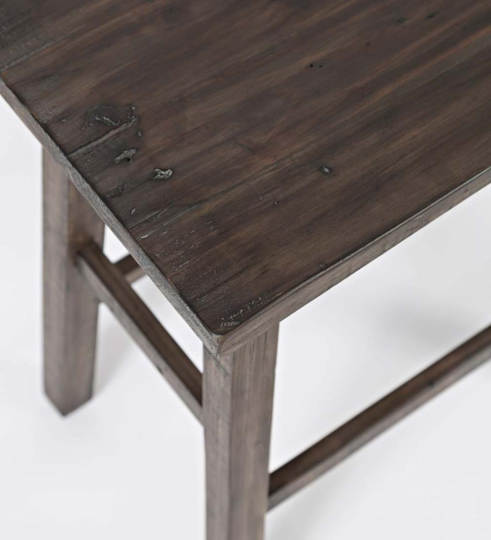 Plow &amp; Hearth Wood Furniture | Outdoor Living Cape Charles 3-Piece Barnwood Dining Set With Stools - Barnwood