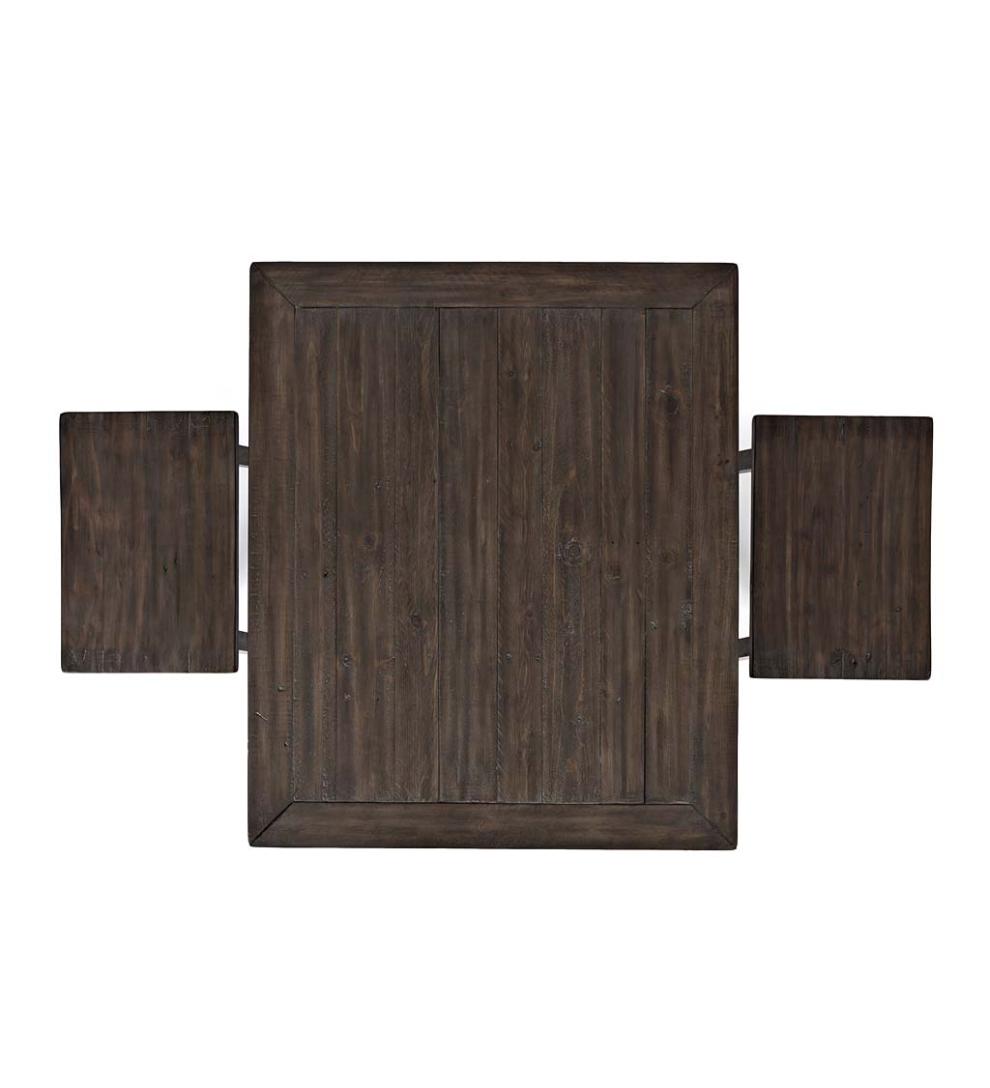 Plow &amp; Hearth Wood Furniture | Outdoor Living Cape Charles 3-Piece Barnwood Dining Set With Stools - Barnwood