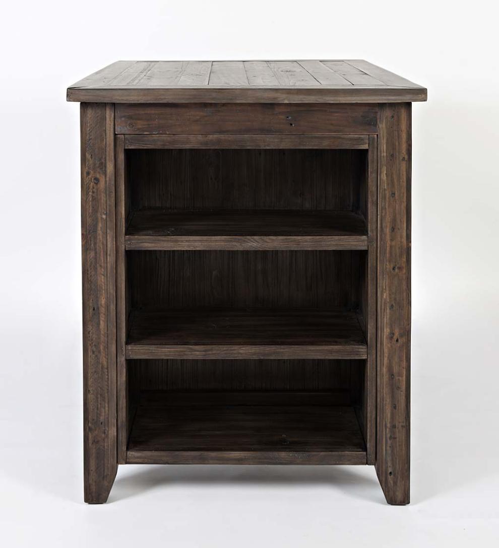 Plow &amp; Hearth Wood Furniture | Outdoor Living Cape Charles 3-Piece Barnwood Dining Set With Stools - Barnwood