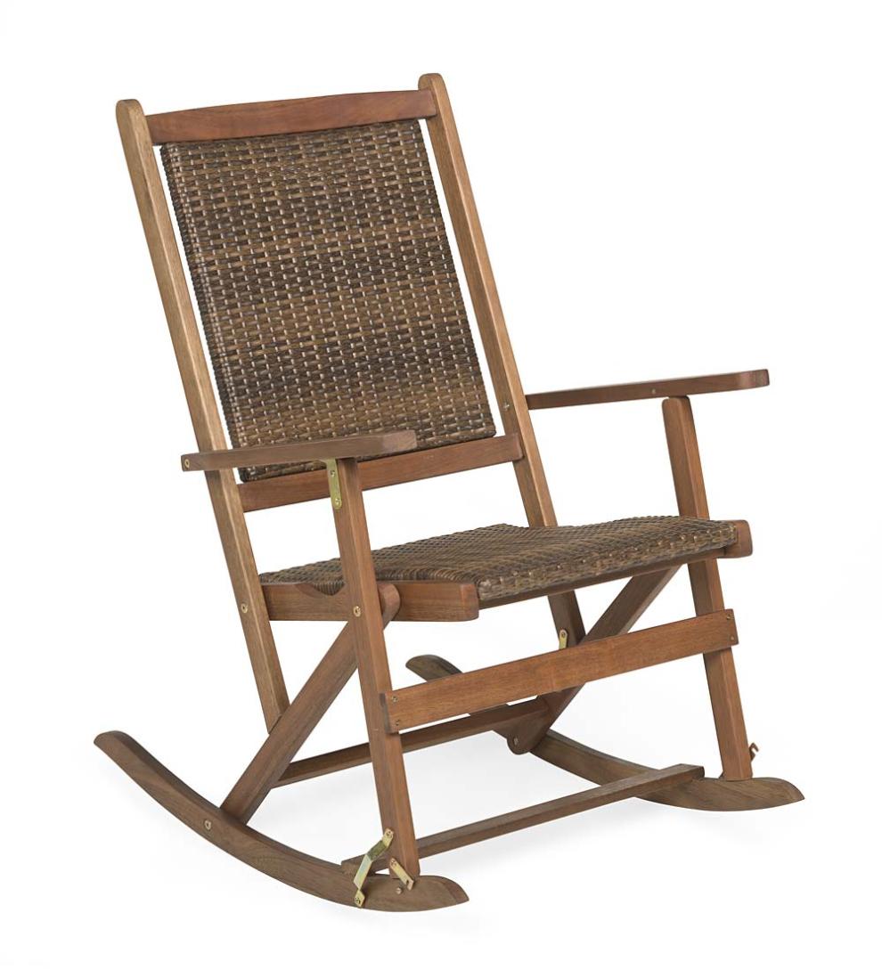 Plow &amp; Hearth Wood Furniture | Outdoor Living Claytor Folding Eucalyptus Outdoor Furniture