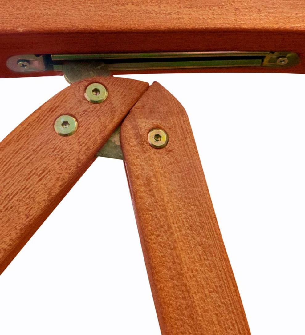 Plow &amp; Hearth Wood Furniture | Outdoor Living Forest Stewardship Council Certified Eucalyptus 5-Position Reclining Chair