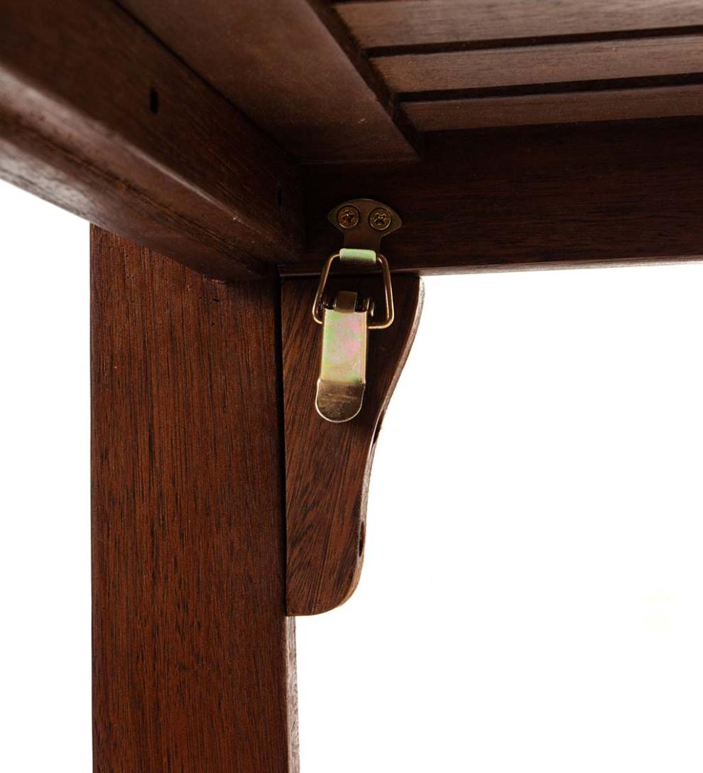 Plow &amp; Hearth Wood Furniture | Outdoor Living Lutyens Wood Garden Bench - Black