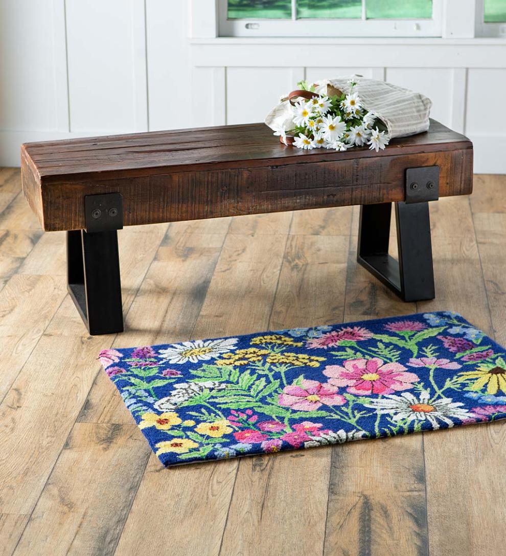 Plow &amp; Hearth Wood Furniture | Outdoor Living Richland Indoor/Outdoor Reclaimed Wood Bench