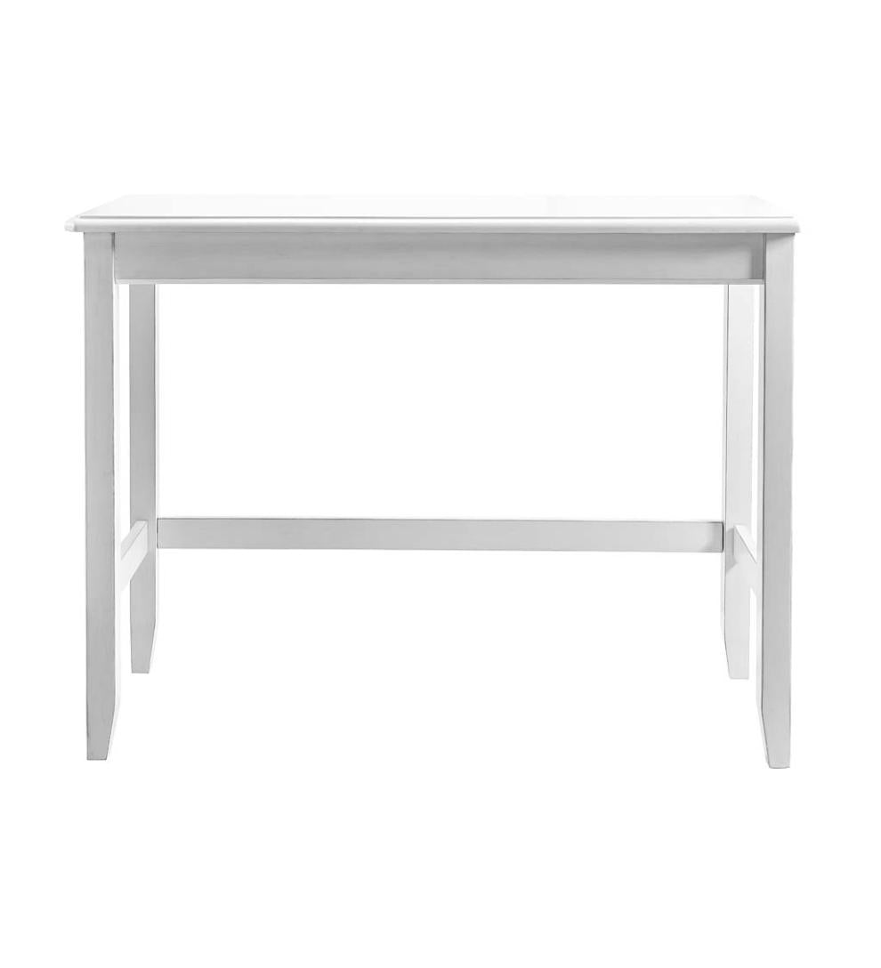 Plow &amp; Hearth Wood Furniture | Outdoor Living Sofa Table Set With Saddle Seat Stools - Espresso