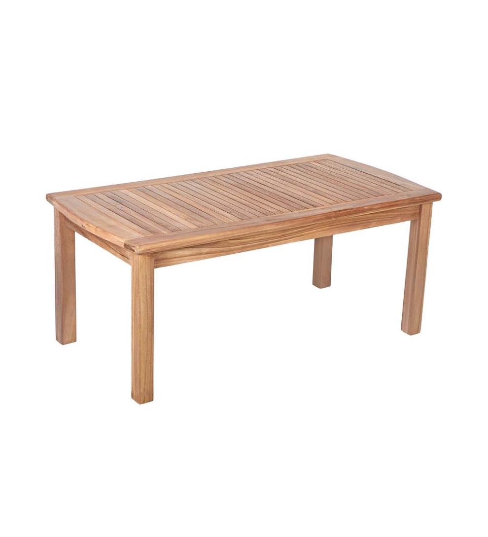 Plow &amp; Hearth Wood Furniture | Outdoor Living Teak Seating Set, 4-Piece