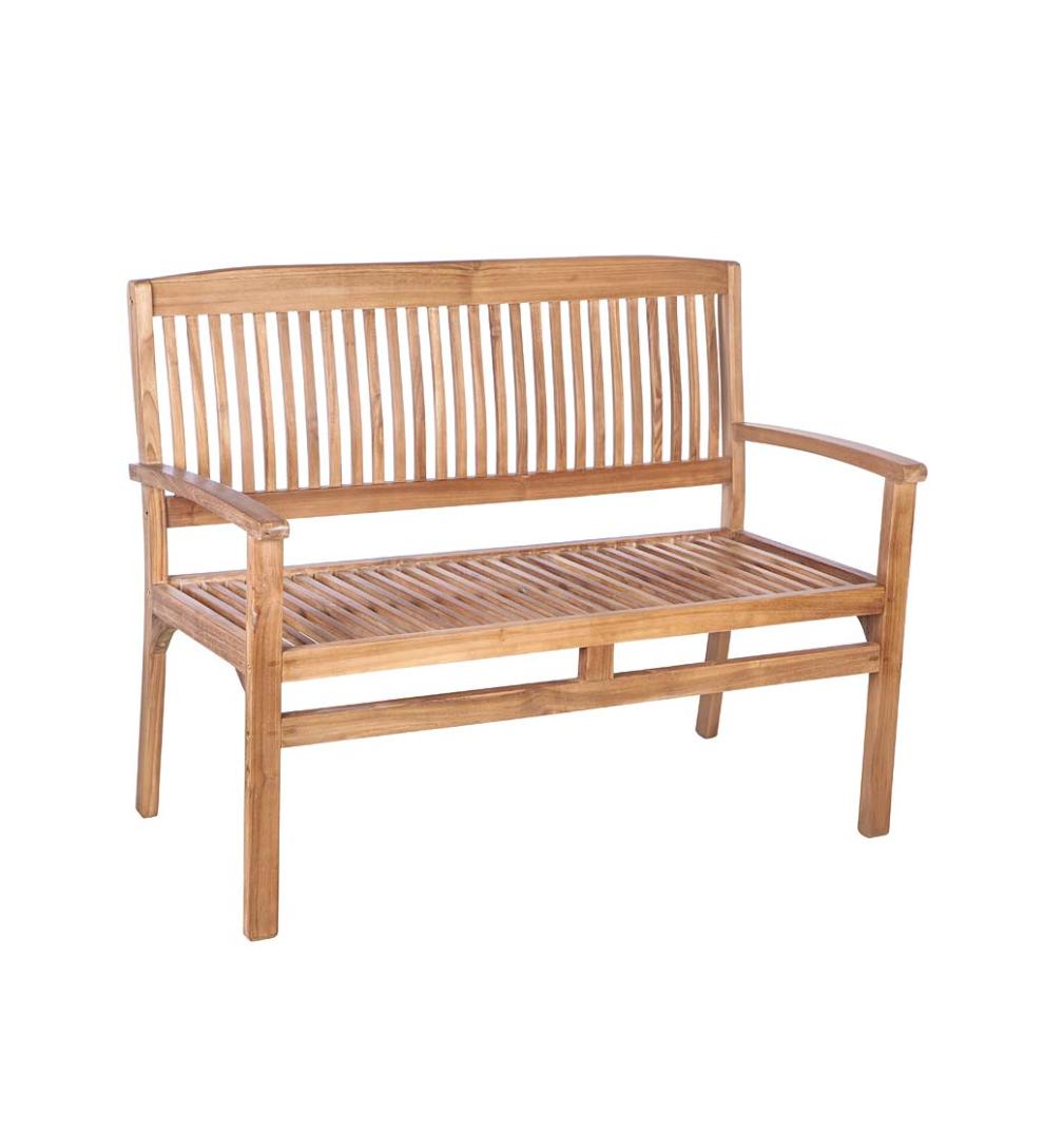 Plow &amp; Hearth Wood Furniture | Outdoor Living Teak Seating Set, 4-Piece