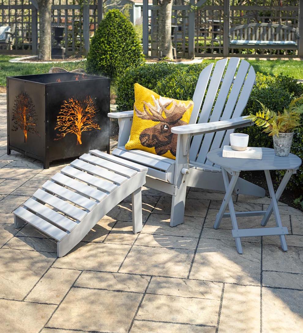 Plow &amp; Hearth Wood Furniture | Outdoor Living Wooden Adirondack Outdoor Furniture
