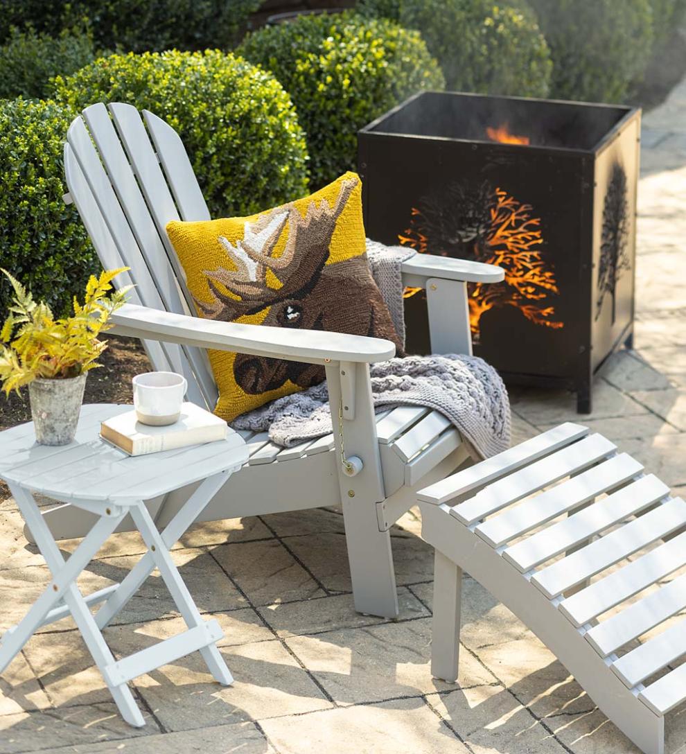Plow &amp; Hearth Wood Furniture | Outdoor Living Wooden Adirondack Outdoor Furniture