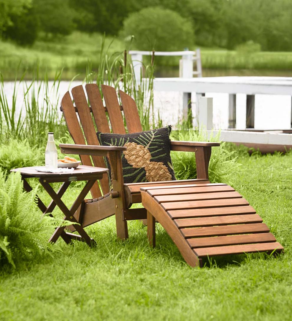 Plow &amp; Hearth Wood Furniture | Outdoor Living Wooden Adirondack Outdoor Furniture