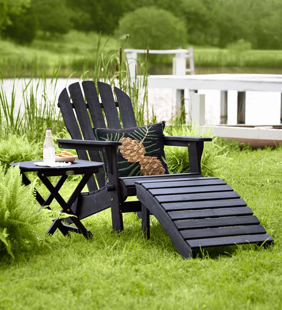 Plow &amp; Hearth Wood Furniture | Outdoor Living Wooden Adirondack Outdoor Furniture