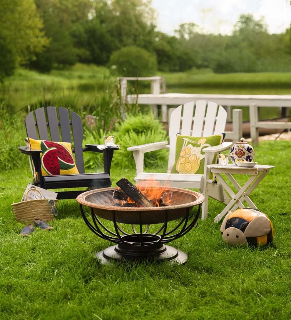 Plow &amp; Hearth Wood Furniture | Outdoor Living Wooden Adirondack Outdoor Furniture