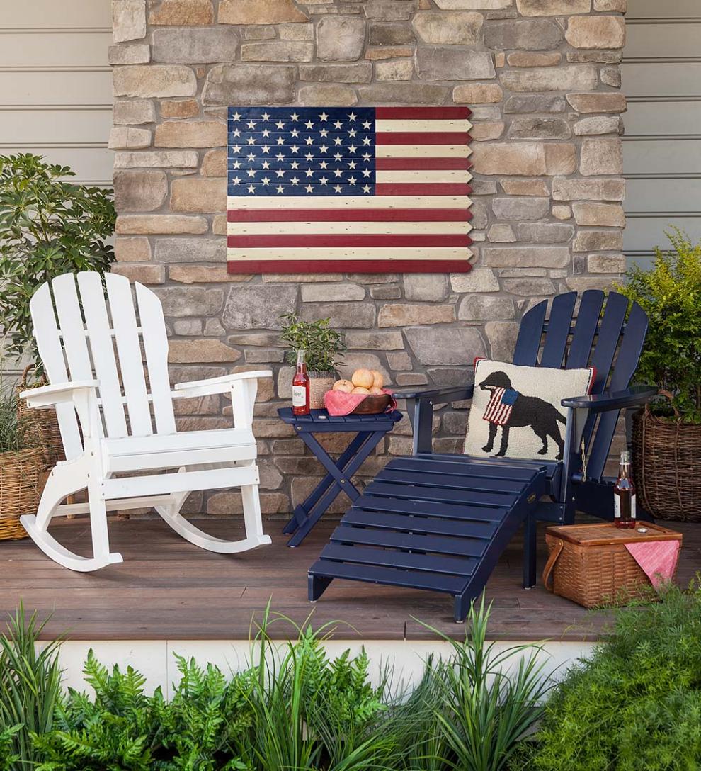 Plow &amp; Hearth Wood Furniture | Outdoor Living Wooden Adirondack Outdoor Furniture