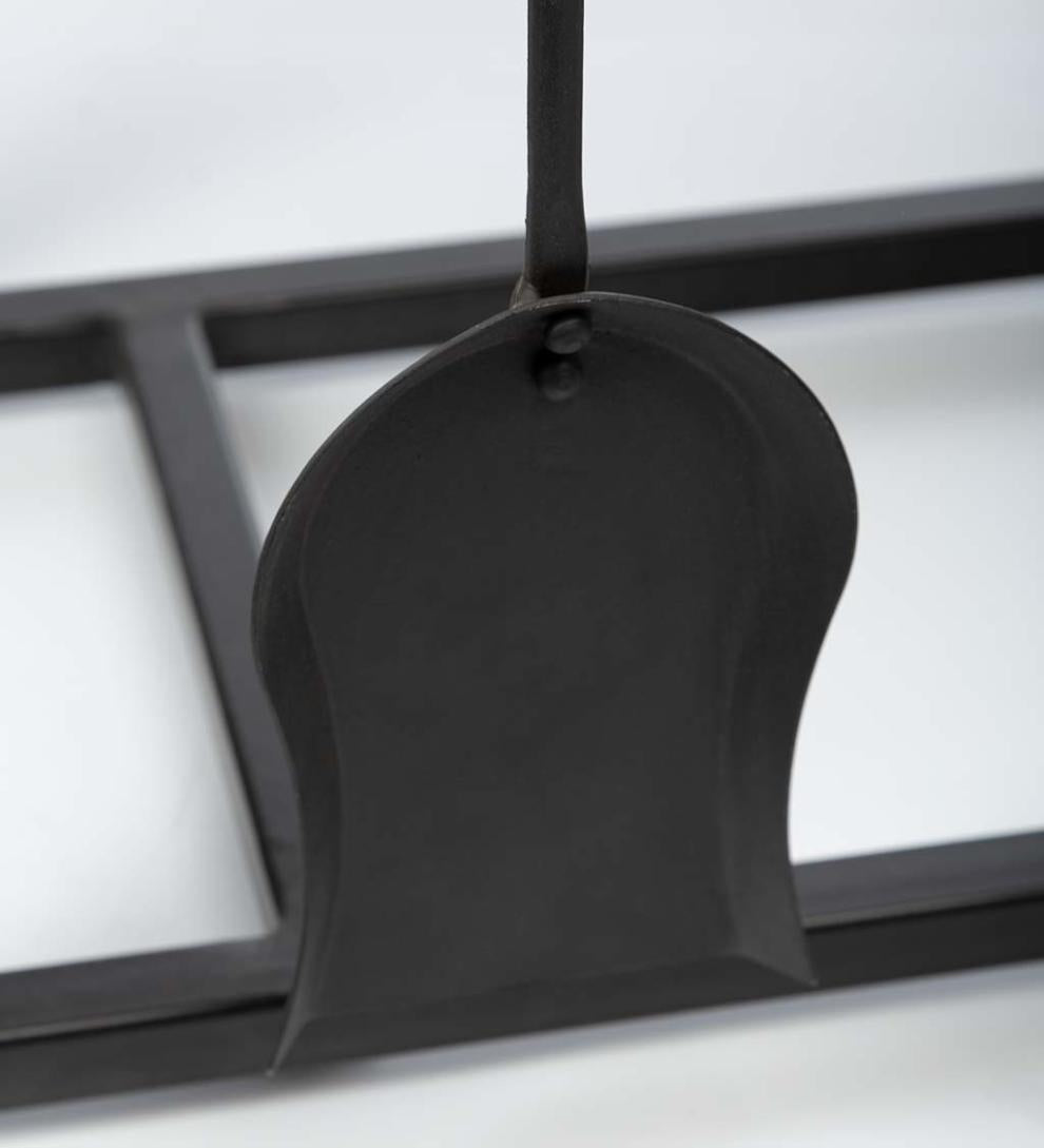 Plow &amp; Hearth Wood Storage &amp; Wood Racks | Fireplace &amp; Hearth Allegheny Raised Wood Storage Box With Fireplace Tools