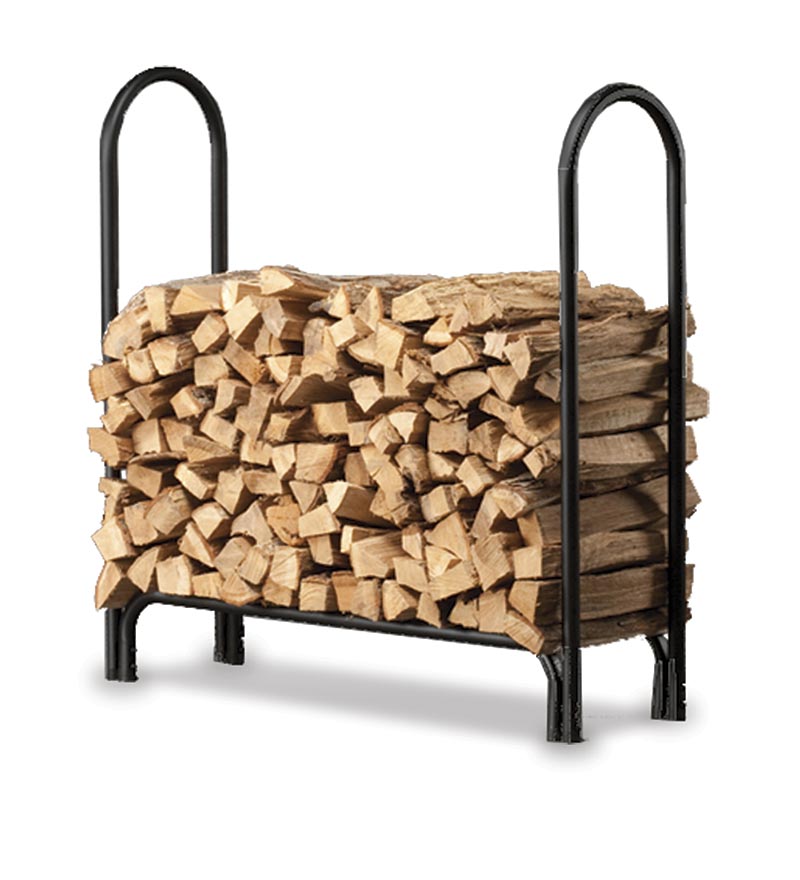 Plow &amp; Hearth Wood Storage &amp; Wood Racks | Fireplace &amp; Hearth Heavy-Duty Steel Log Racks And Vinyl Covers