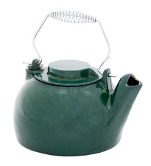 Plow &amp; Hearth Wood Stove Accessories | Fireplace &amp; Hearth Cast Iron Steamer Kettle With Porcelain Enamel Finish - Black