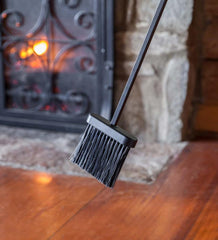 Plow &amp; Hearth Wood Stove Accessories | Fireplace &amp; Hearth Compact Size Hand-Forged Fireplace Tool Set - Black