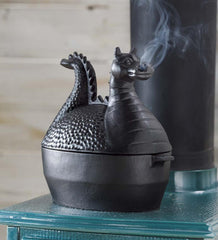 Plow &amp; Hearth Wood Stove Accessories | Fireplace &amp; Hearth Dragon Woodstove Steamer In Cast Iron - Black